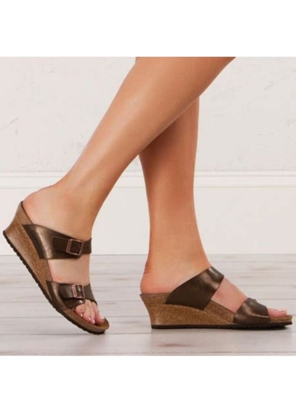 Birkenstock Papillio Dorothy Wedge - Bronze 41 - Picture 3 of 14